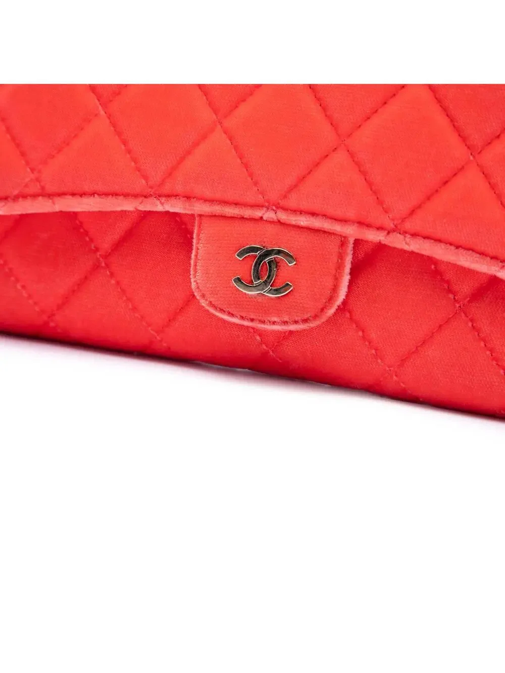 Chanel Cc Quilted Velvet Single Flap #321465C13B